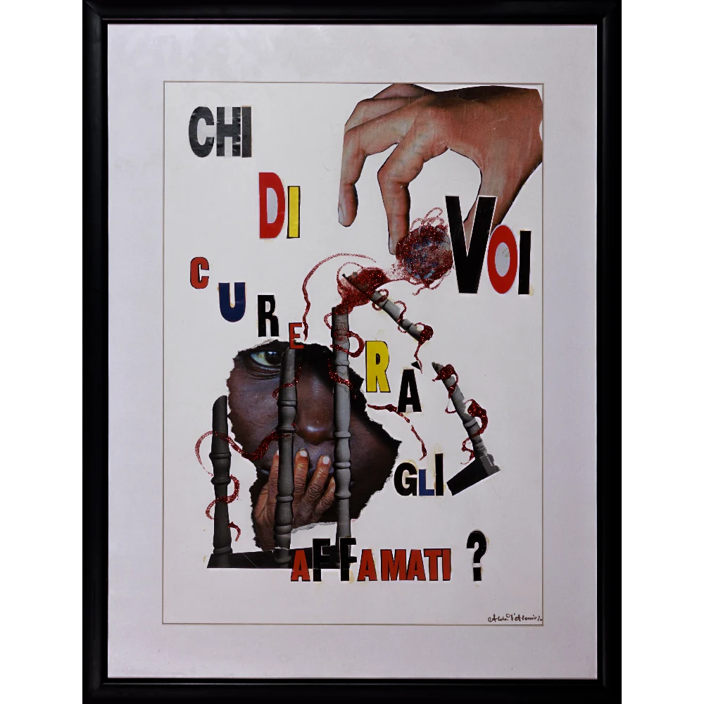 Alda d'Alessio - Chi di voi curerà gli affamati - 2008 - Collage su carta copia