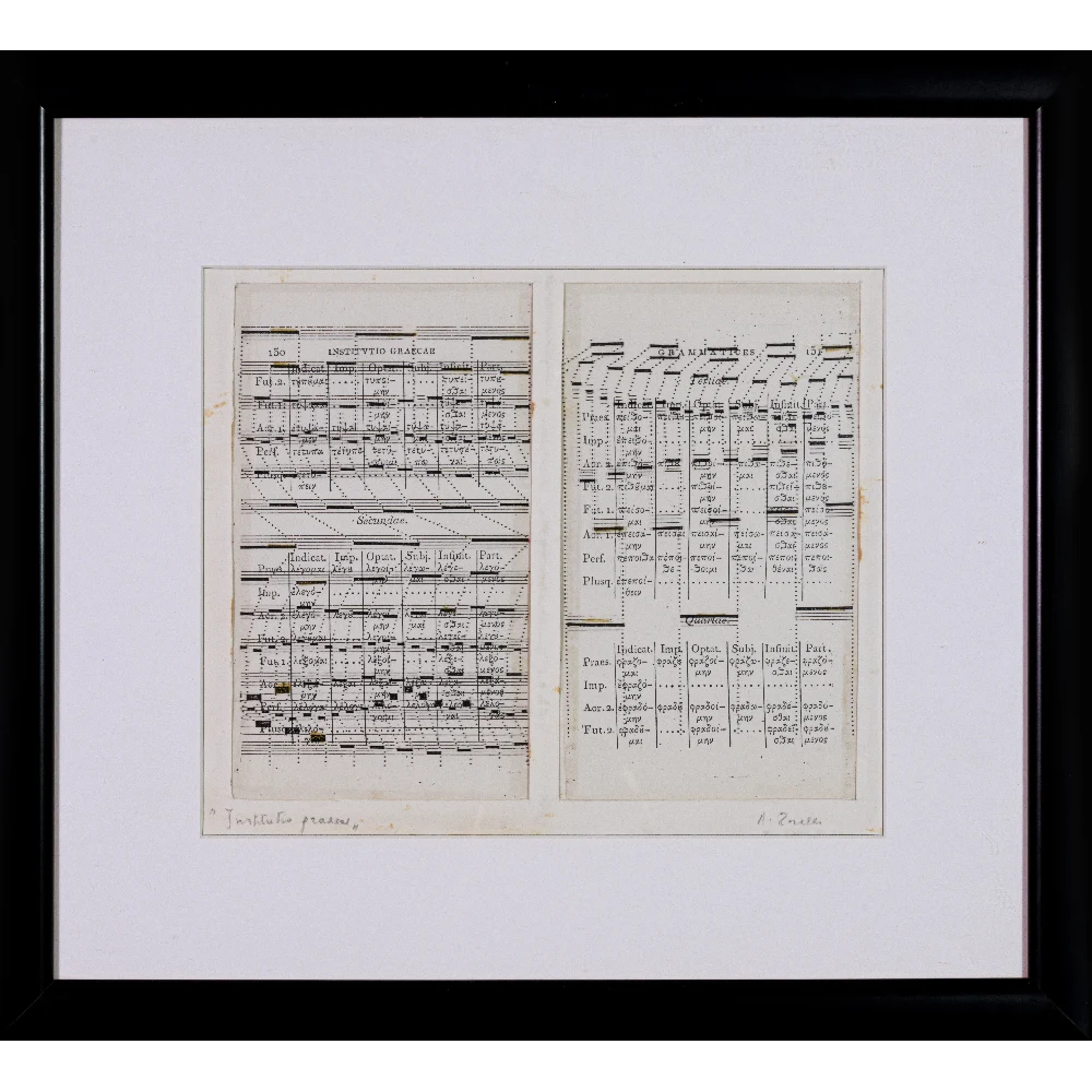 Anna Torelli - Institutio Graecae - Xerografia su acetato - donazione Mirella Bentivoglio copia