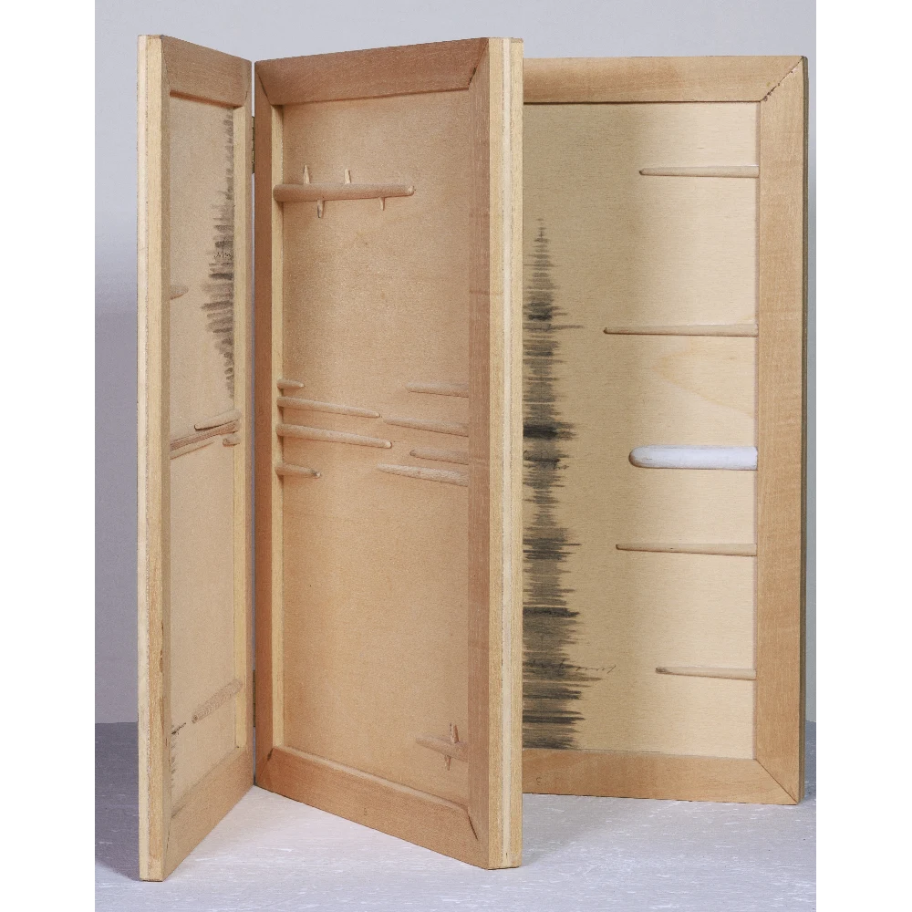 BRUNO CONTE - Verbario- - 2007- libro d artista in legno 2 copia