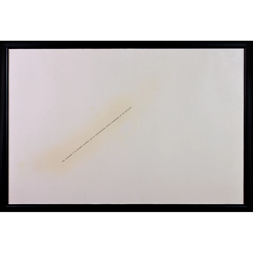 Carlo Finotti - Un immagine è un momento mentale - 1978 - Riporto dattiloscritto e acrilico su carta copia