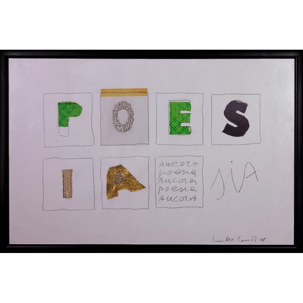 Carlo Marcello Conti - Poesia - 2008 - Collage e matita su carta copia