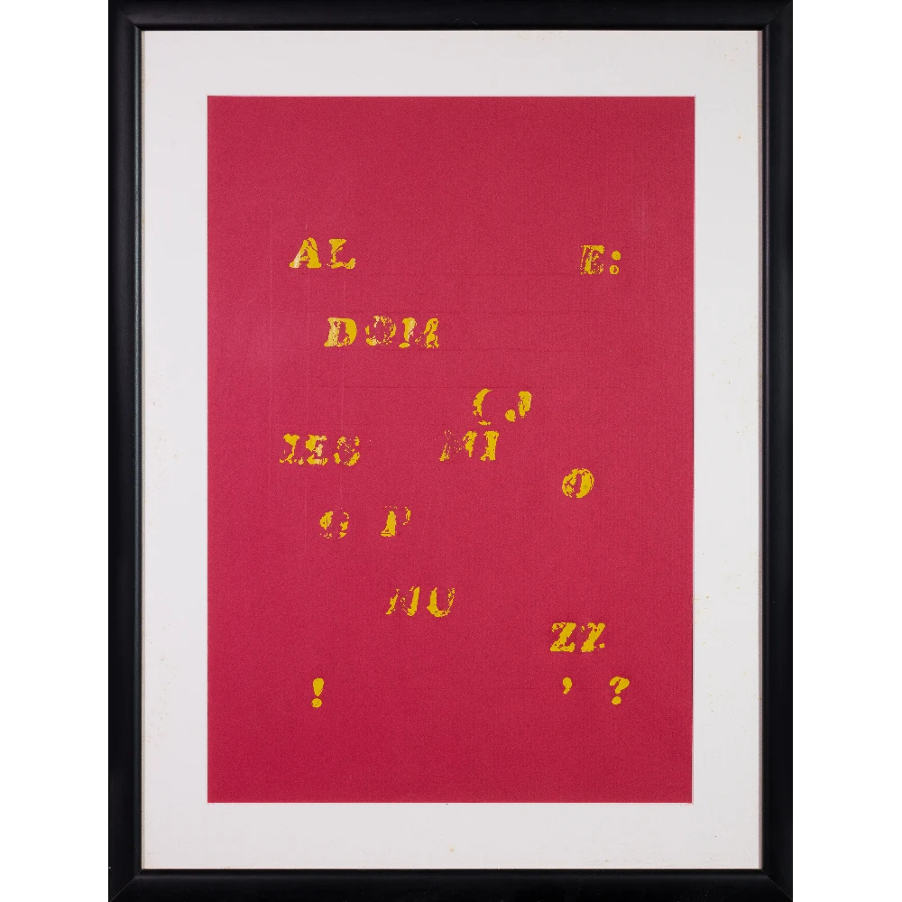 ENZO MIGLIETTA - Tracce-Parole -1978 - collage di letraset copia