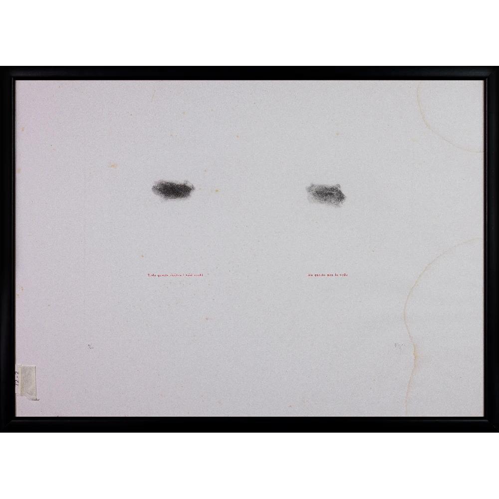 Emilio Isgrò - Vedere - 1992 - Litografia VI XX copia