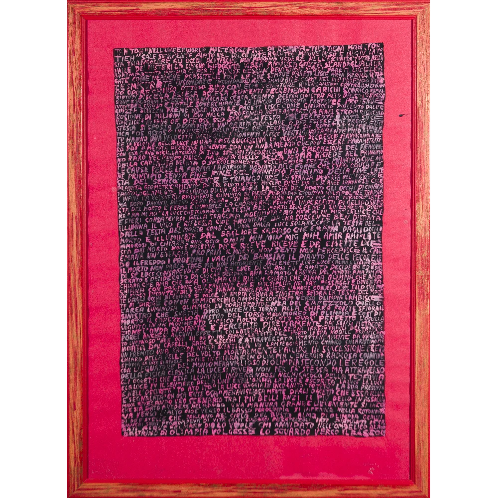 FERRUCIO CAJANI - Chiara e Olimpia vegliano il mondo - 1997 - Tempera su cartoncino copia
