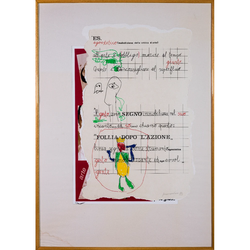 FRANCESCO PASCA - Es egoestetico - maledizione della critica d arte- 1980 - litografia 1-1 copia