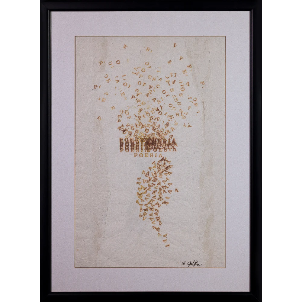 FRANCO MAGRO - Albero e parole - 2008 - Collage su carta copia