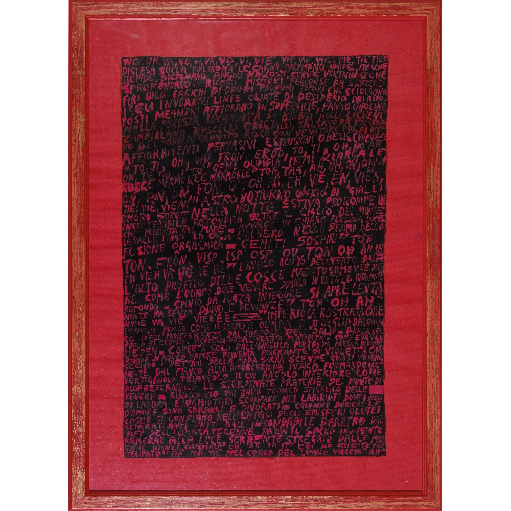 Ferruccio Cajani - Il morto da segni di vita - 1997 - Tempera su cartoncino copia