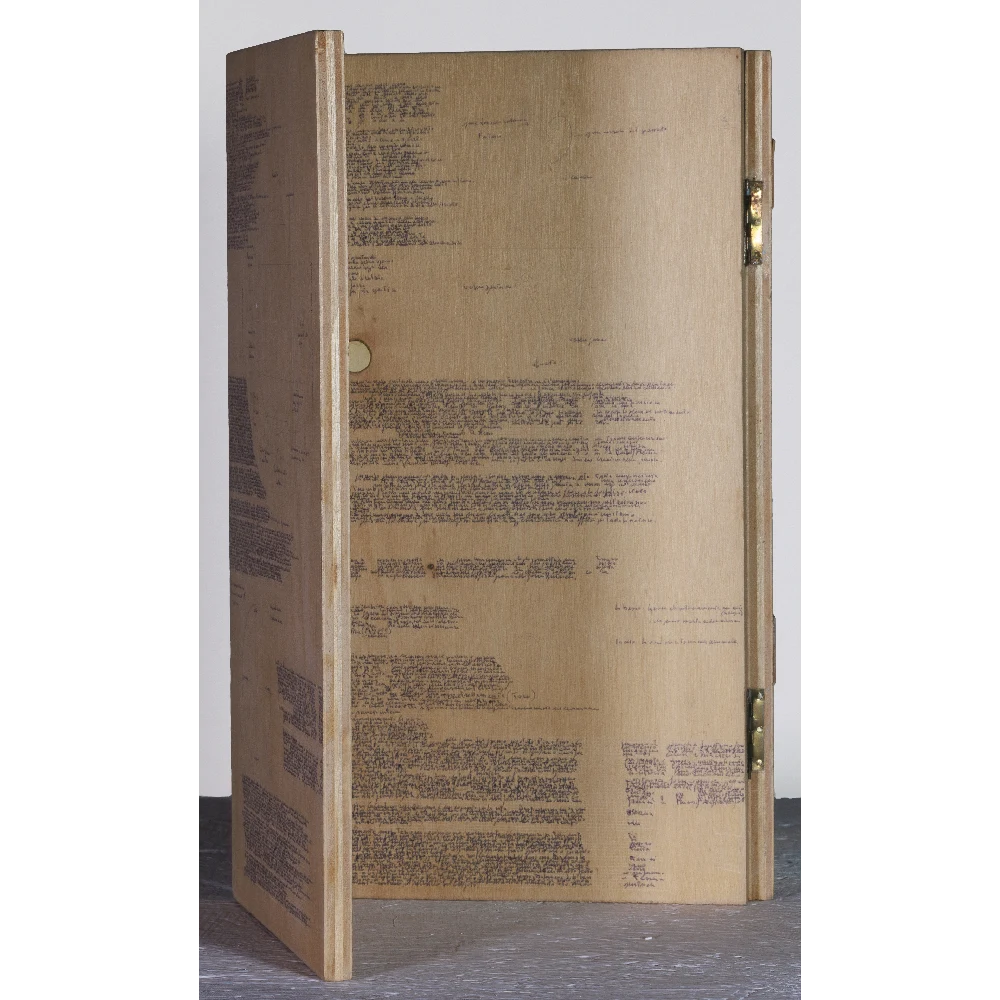 GIANNI MARTINUCCI - Calendario antroposofico - 1985 - libro d artista in legno 5 copia