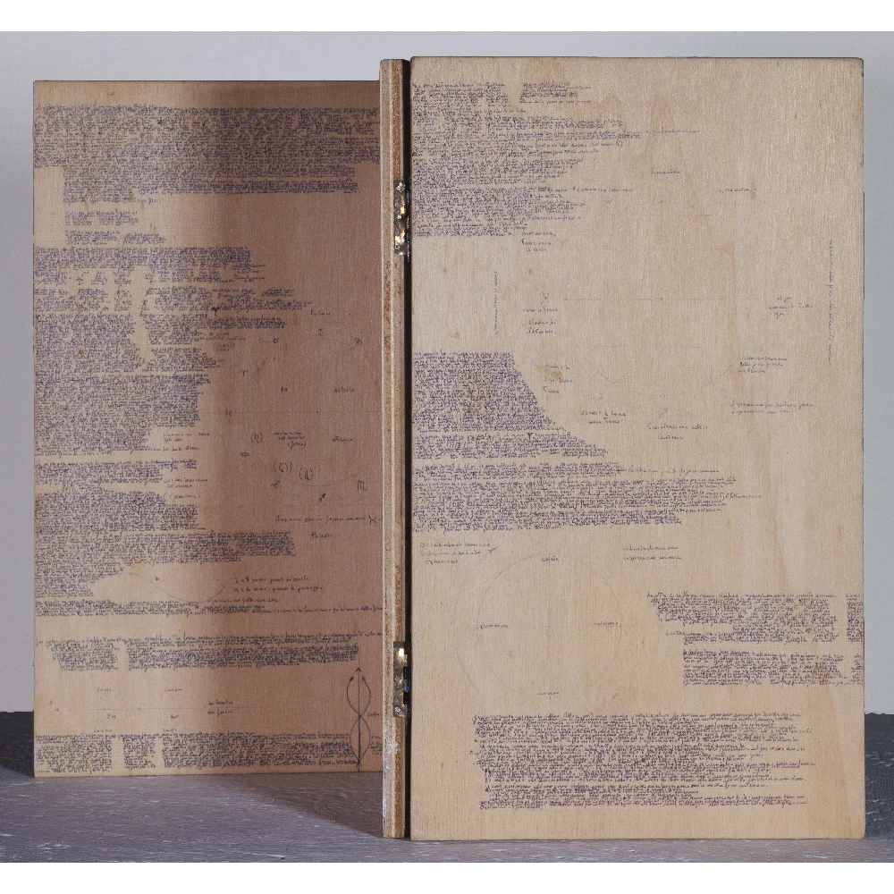 GIANNI MARTINUCCI - Calendario antroposofico - 1985 - libro d artista in legno 6 copia