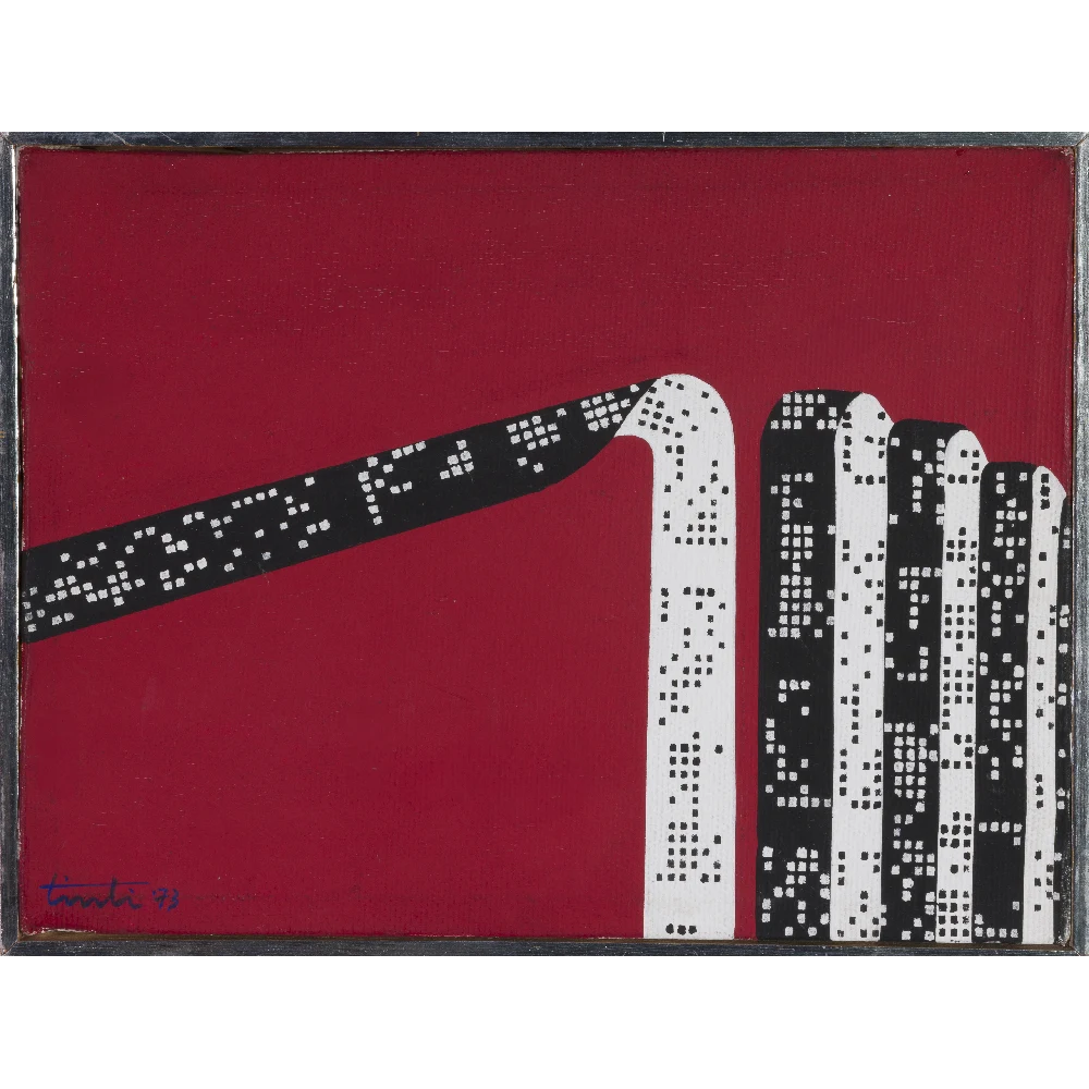 GIOVANNI TINTI - APPRODO - 1973 acrilico su tela copia