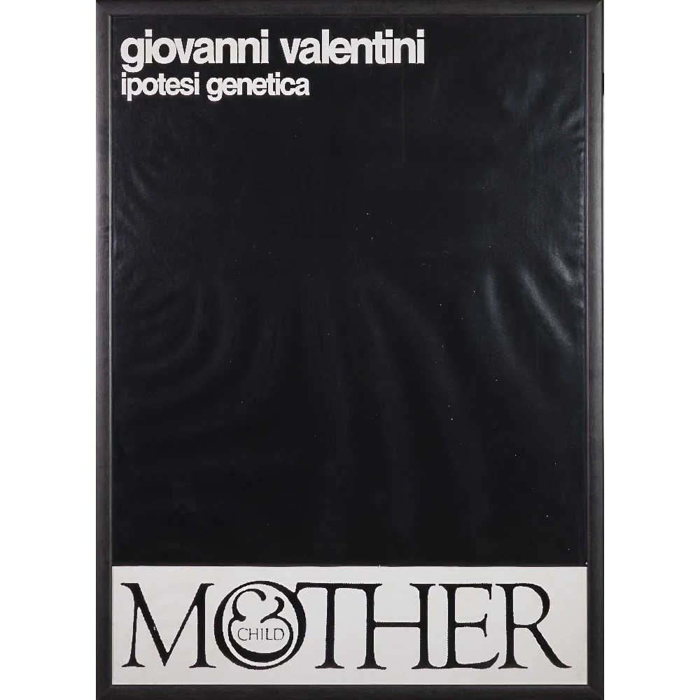 GIOVANNI VALENTINI - Mother Chaild (Manifesto genetico) s.d. Stampa copia
