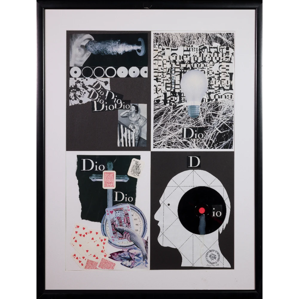 VITTORE BARONI - Diorama - 2008 - collage polimaterico su carta copia
